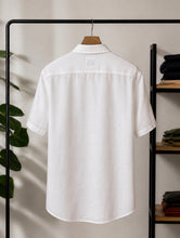 Load image into Gallery viewer, Handmade Irish Linen Shirt with African Print Pocket