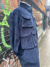 Load image into Gallery viewer, Corduroy Utility Over Shirt Navy
