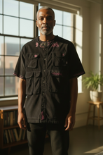 Load image into Gallery viewer, Handmade Short Sleeve Corduroy Utility Shirt by Jamie Darby
